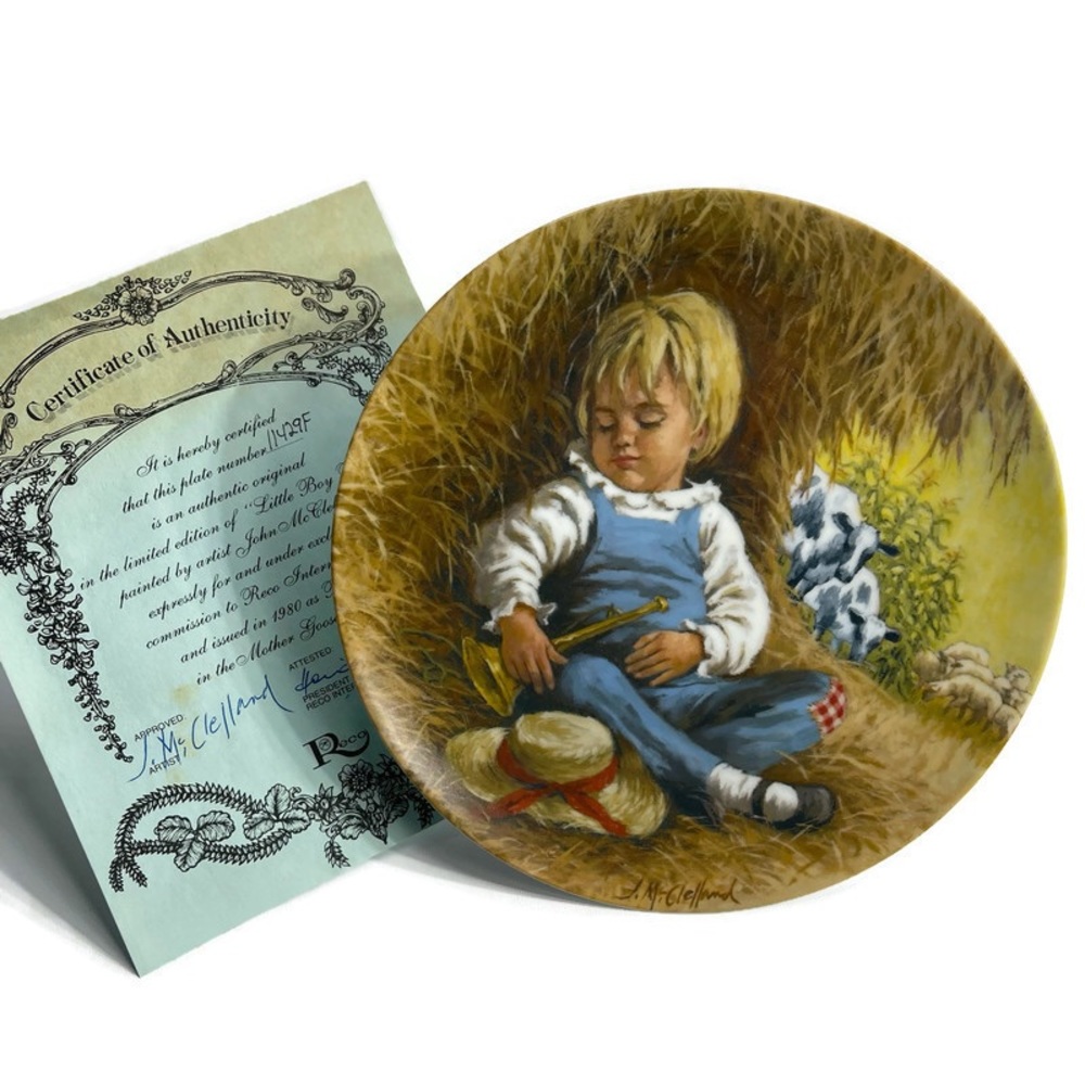 Little Boy Blue, John McClelland Collector Plate